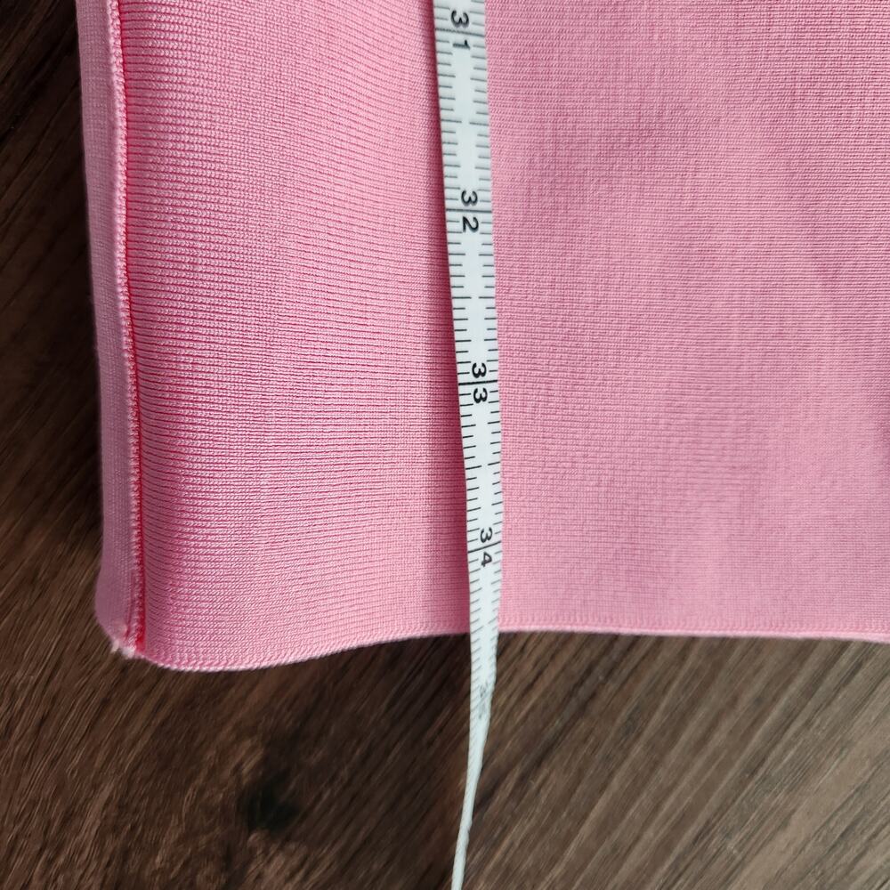 House of CB Nadine Pink Bandage One Shoulder Dress XS Wedding Cocktail Retro Y2K - Picture 8 of 9